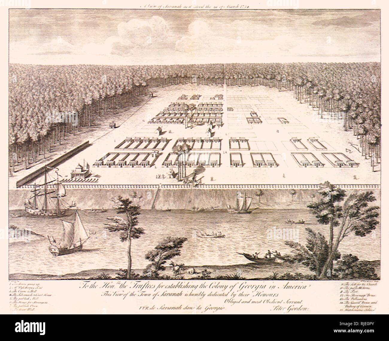 Savannah, Georgia. Stockfoto