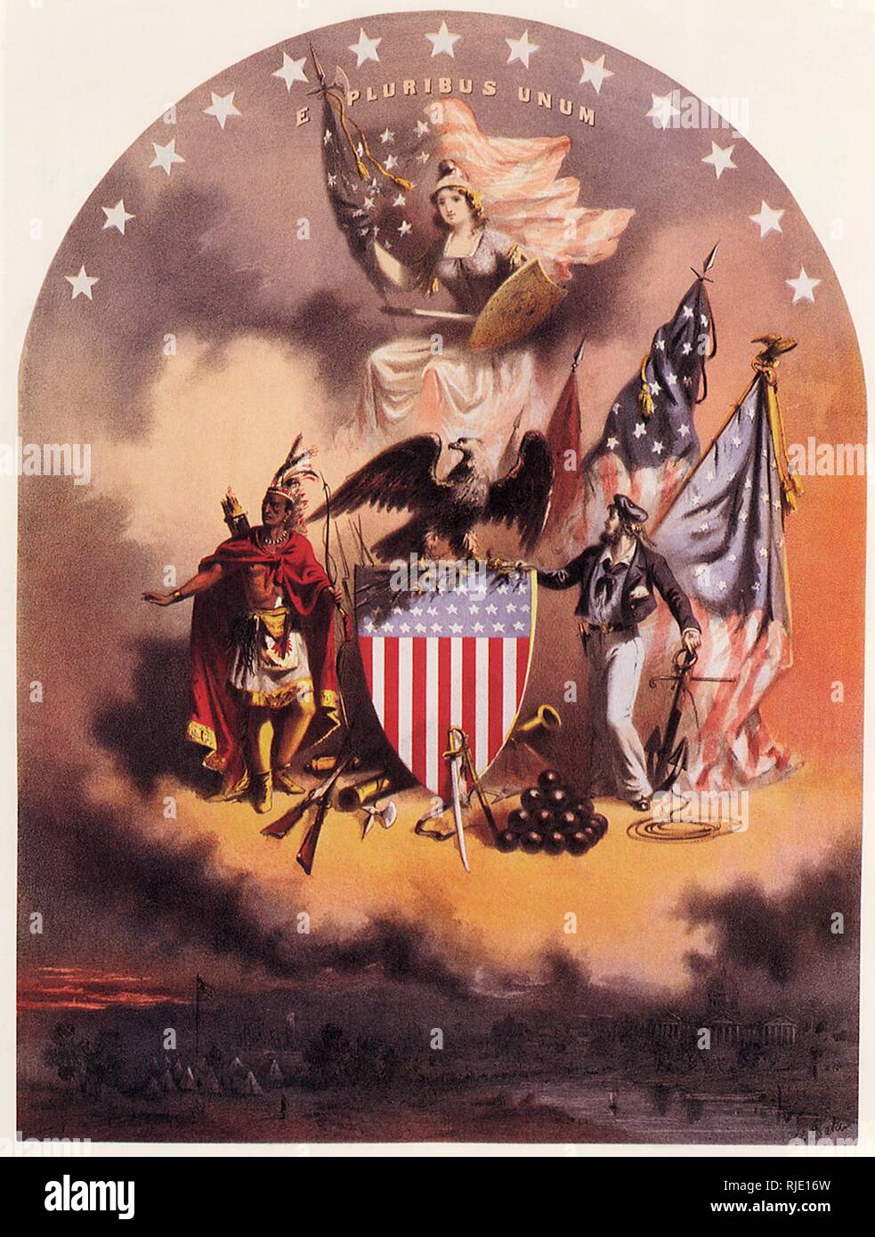 Wappen der Vereinigten Staaten. Stockfoto