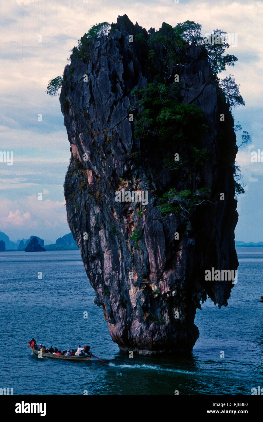 Khao Phing Kan als James Bond Insel bekannt, Thailand Stockfoto