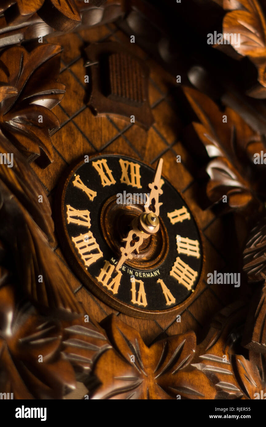 Deutsche Coo Coo Clock aus dem Schwarzwald Stockfoto