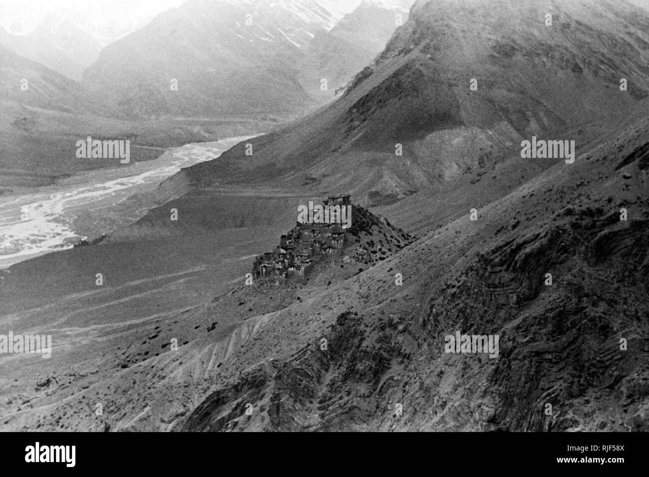 Ki Kloster, italienischen Expedition in Tibet, 1920-30 Stockfoto