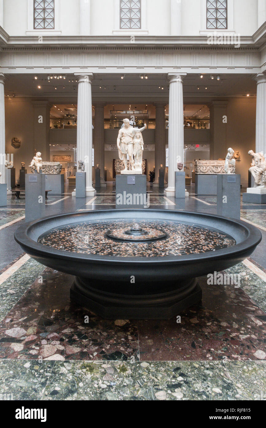 Griechische und römische Kunst Galerie im Metropolitan Museum of Art, New York, USA Stockfoto
