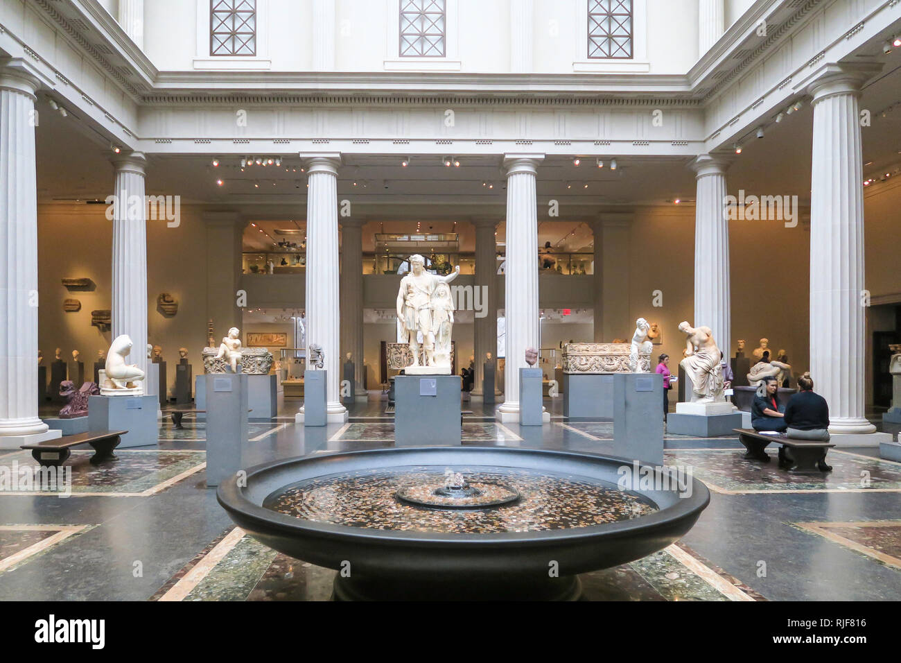 Griechische und römische Kunst Galerie im Metropolitan Museum of Art, New York, USA Stockfoto