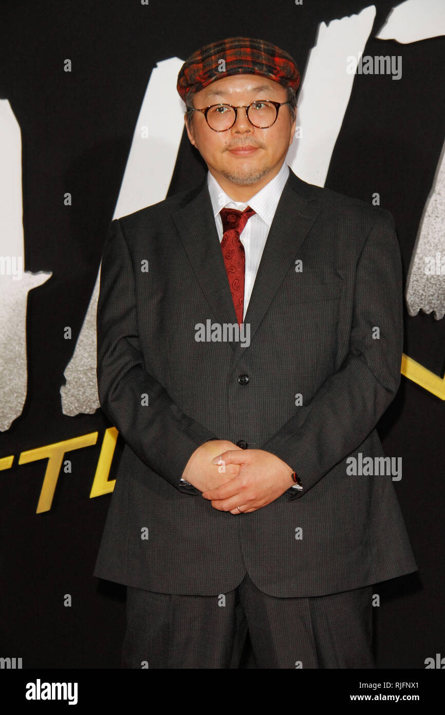 Los Angeles, USA. 05 Feb, 2019. Yukito Kishiro an Twentieth Century Fox's "Battle Angel Alita: 'Premiere im Regency Dorf Theater in Westwood, CA, 5. Februar 2019 statt. Foto: Joseph Martinez/PictureLux Credit: PictureLux/Hollywood Archiv/Alamy leben Nachrichten Stockfoto