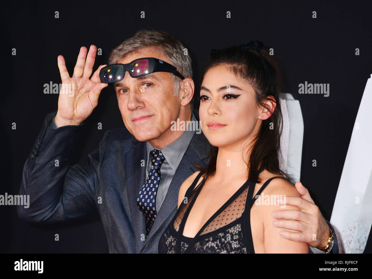 Los Angeles, USA. 05 Feb, 2019. a Christoph Waltz, Rosa Salazar 001 kommt bei der Premiere von Twentieth Century Fox's Battle Angel Alita bei Westwood Regency Theater am Februar 05, 2019 in Los Angeles, Kalifornien. Credit: Tsuni/USA/Alamy leben Nachrichten Stockfoto