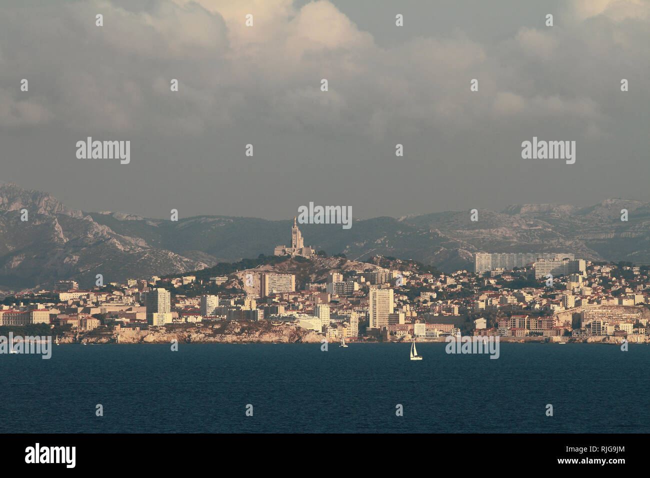 Stadt am Meer. Marseille, Frankreich Stockfoto
