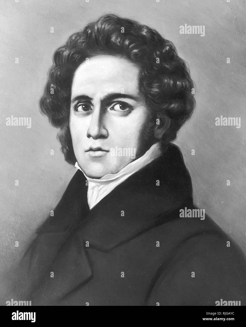 VINCENZO Bellini (1801-1835), italienischer Opernkomponist Stockfoto