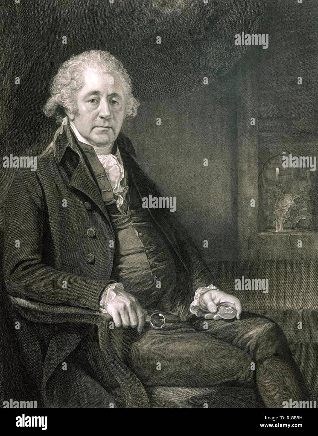 MATTHEW BOULTON (1728-1809) English engineering Hersteller im Jahr 1792 Stockfoto