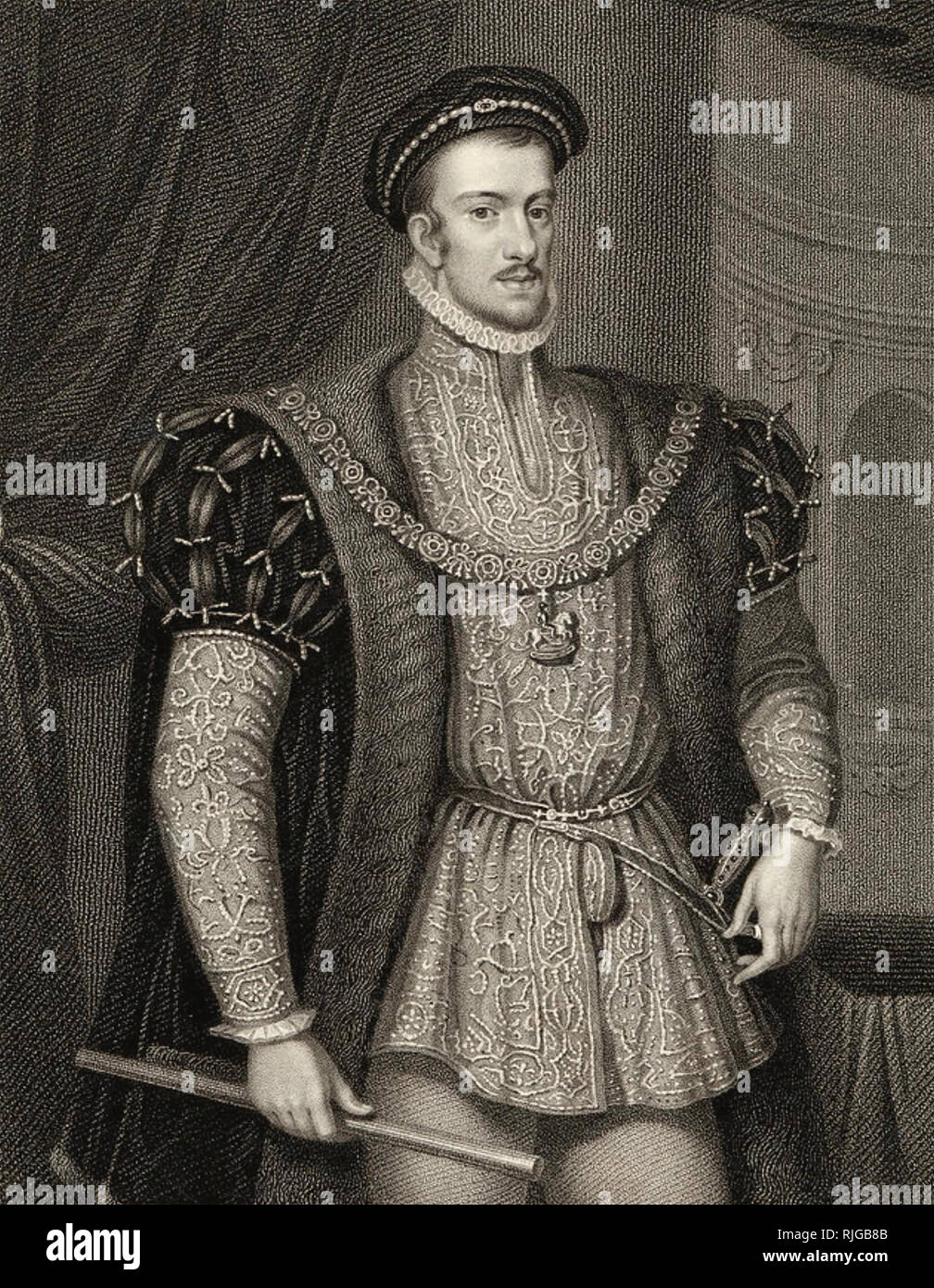 THOMAS HOWARD, 4. Herzog von Norfolk (1536-1572) englischer Adeliger und Staatsmann Stockfoto