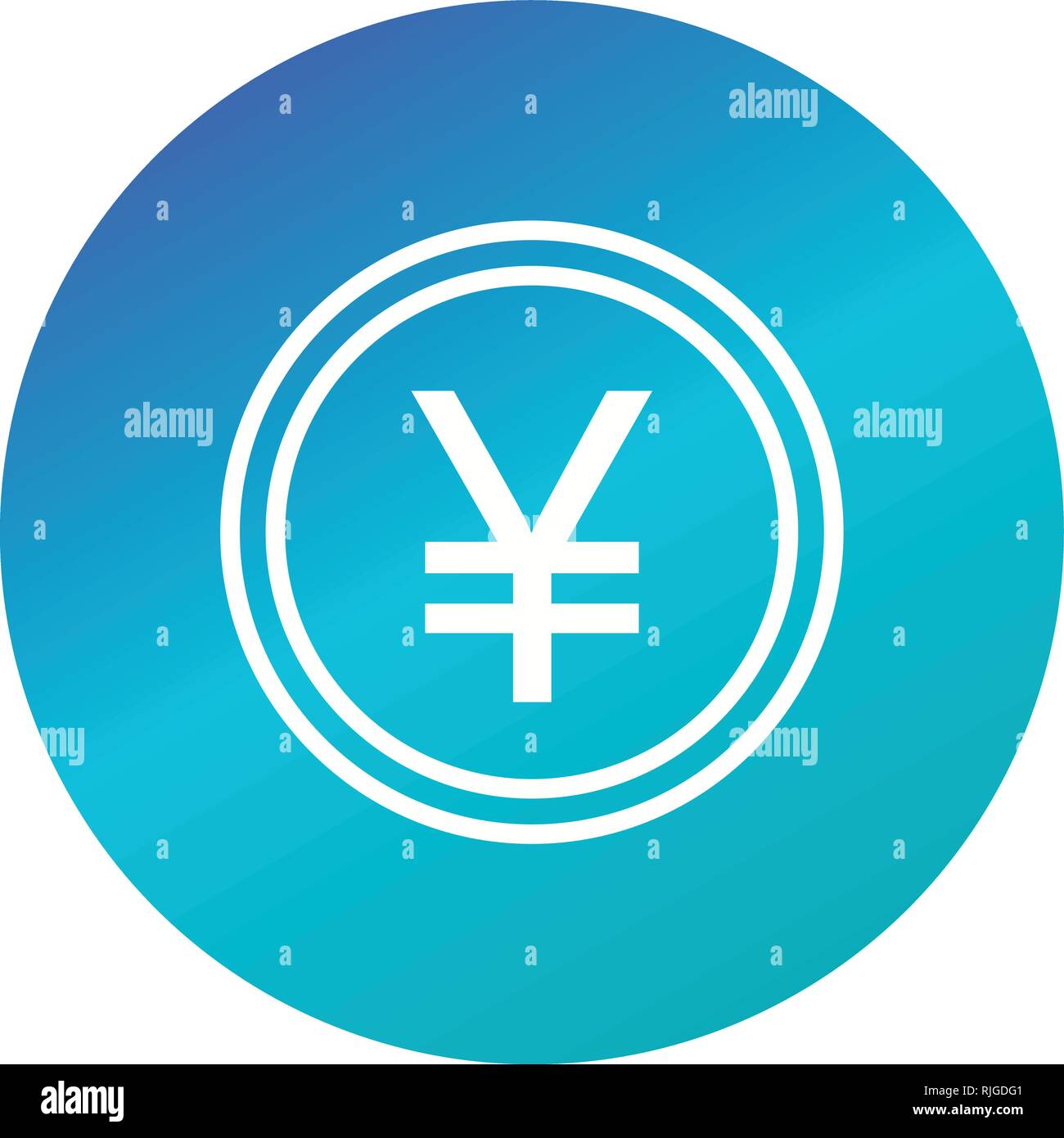 Yen Vektor Icon Zeichen Symbol Vektor Illustration für den privaten und gewerblichen Gebrauch... Reinigen Sie trendige Symbol... Stock Vektor