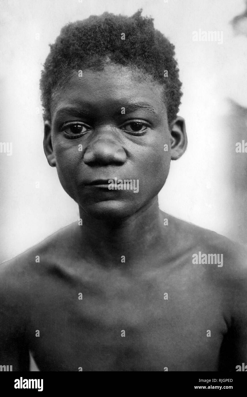 Afrika, Kongo Belgier, eine junge Pygmy, 1927-30 Stockfoto