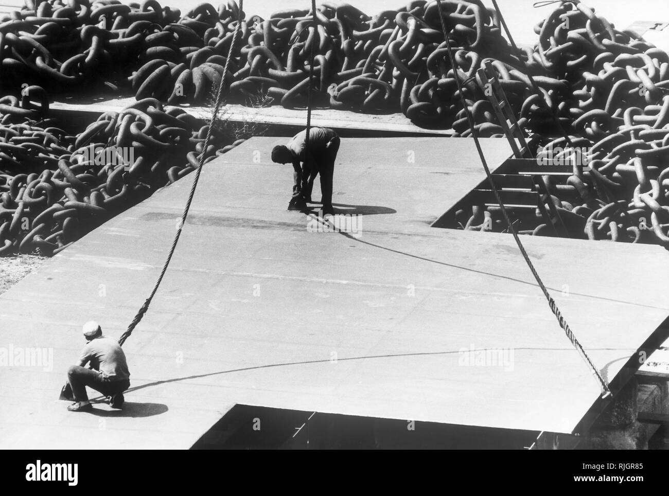 Italcantieri, Monfalcone, Friaul Julisch Venetien, Italien, 1971 Stockfoto