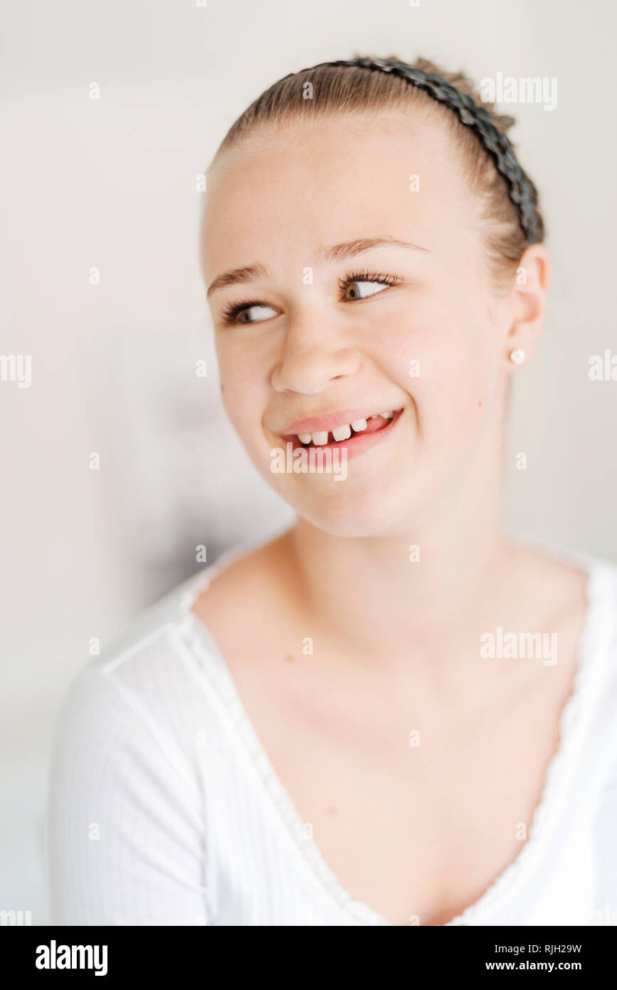 Porträt von Teenager-Mädchen Stockfoto