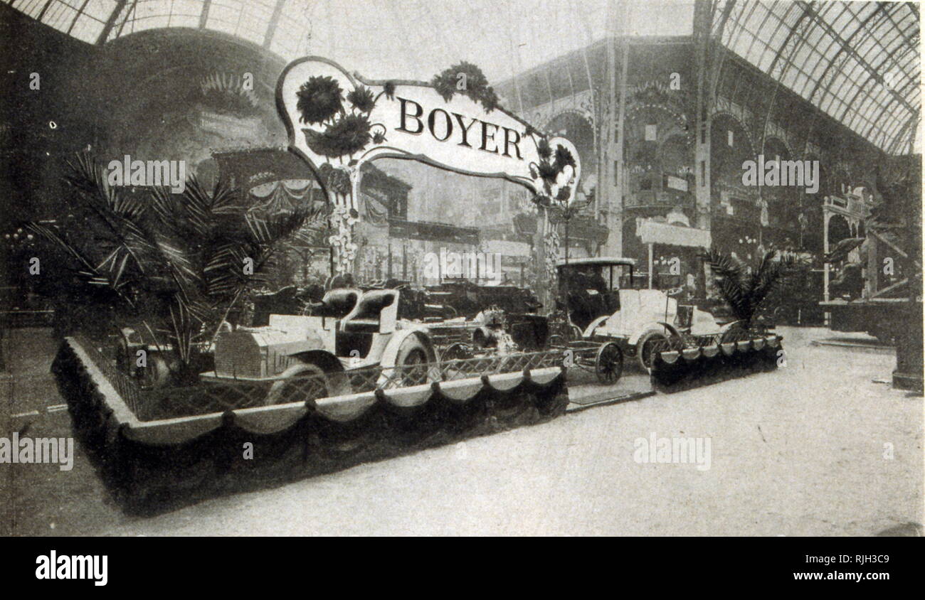 Ausstellung (Messe) für Automobile; Paris; Frankreich 1901 Stockfoto
