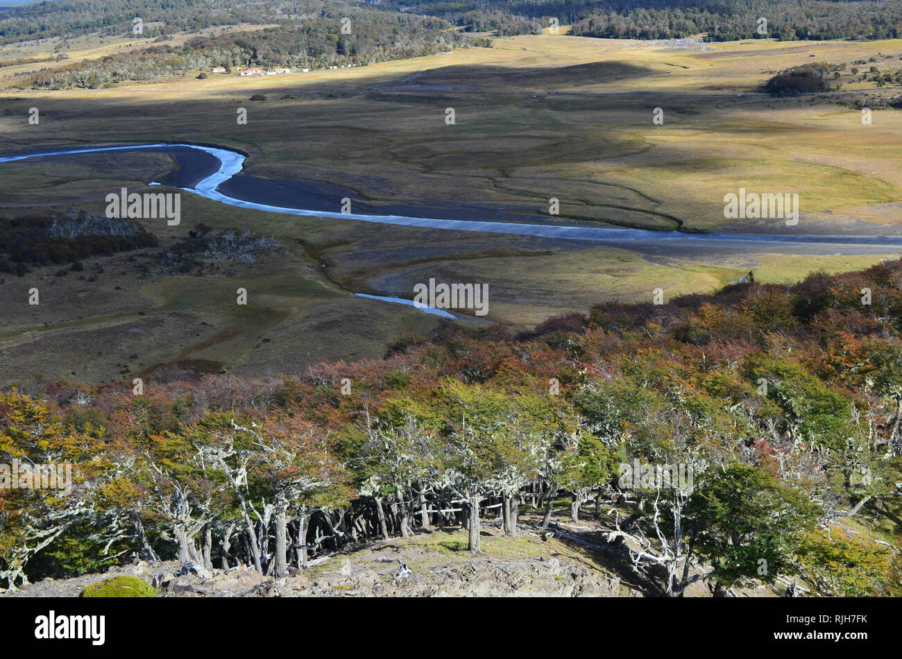 Karukinka, einem unberührten Biosphärenreservat im Herzen von Tierra del Fuego, Südchile Stockfoto