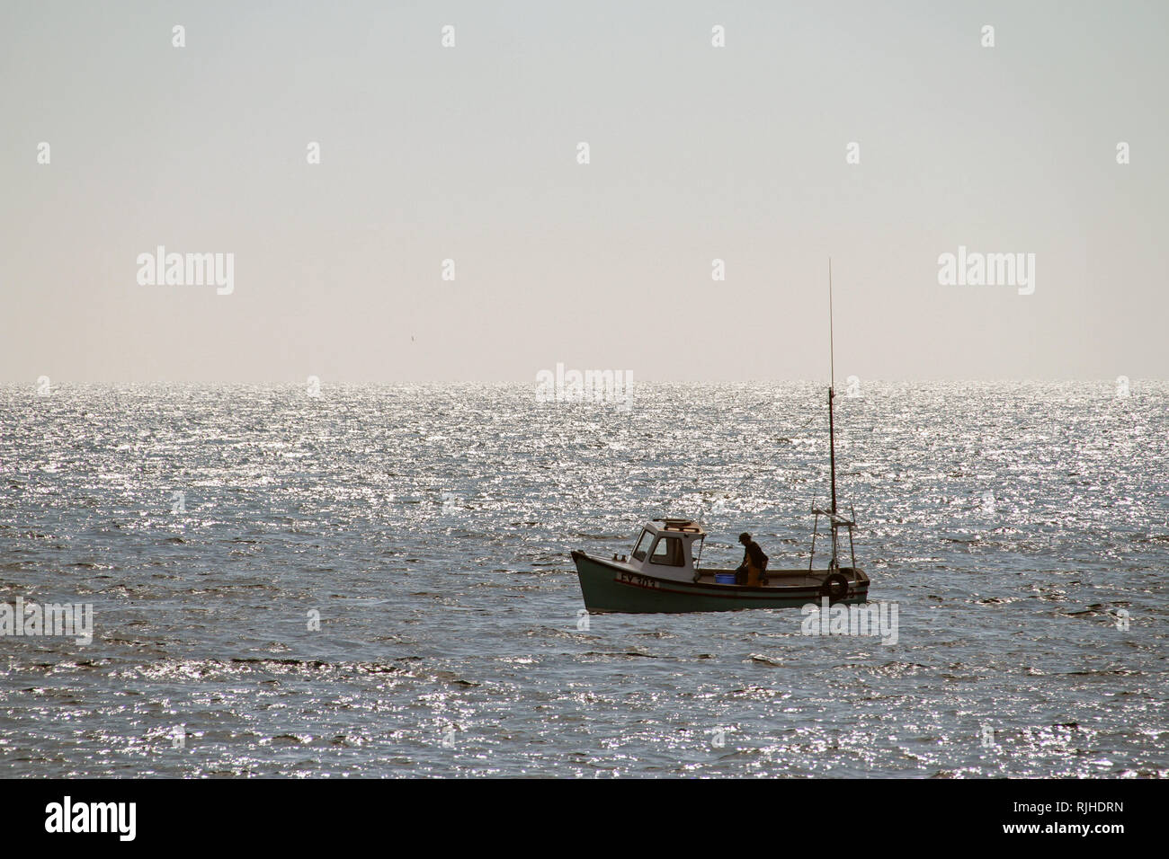 Lone Fischer weg Looe, Stadt am Meer in Cornwall, Großbritannien Stockfoto