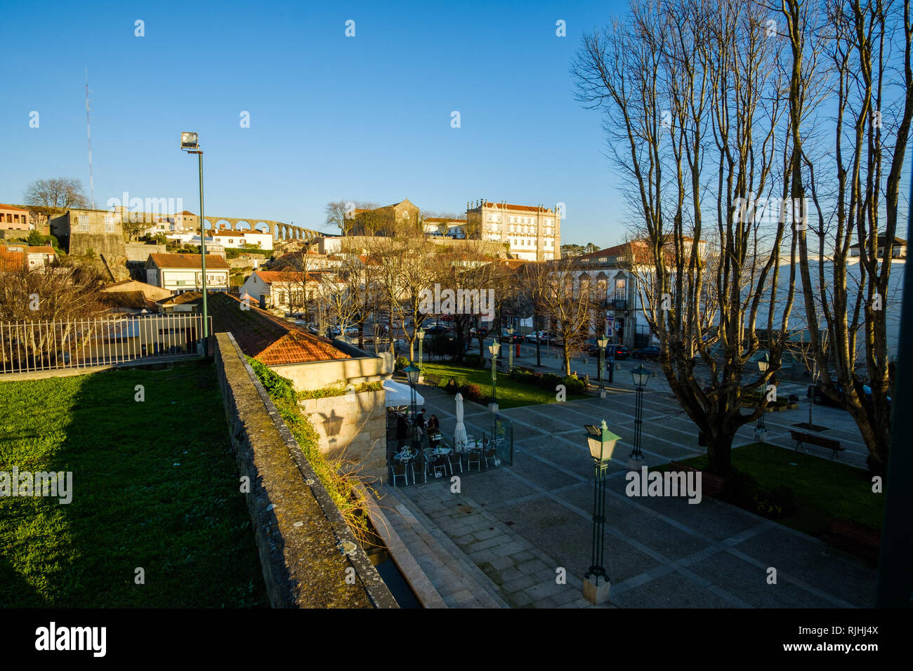 Vila do Conde, Portugal - Januar 03, 2019: Innenstadt von Vila do Conde, Porto District, Portugal Stockfoto