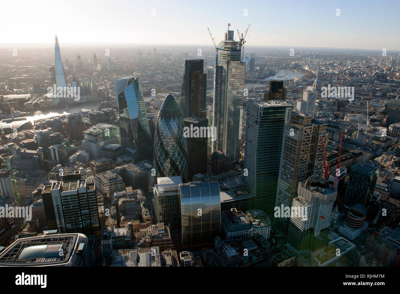 London City Aerials. Stockfoto