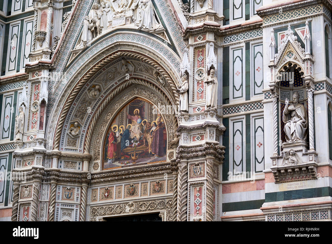 Der Dom, die Kathedrale von Santa Maria Del Fiore. Stockfoto