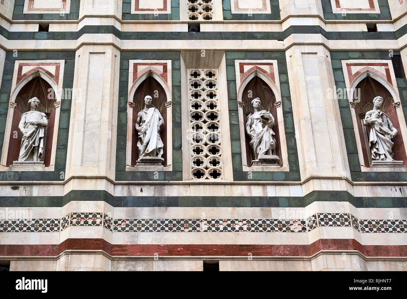 Der Dom, die Kathedrale von Santa Maria Del Fiore. Stockfoto