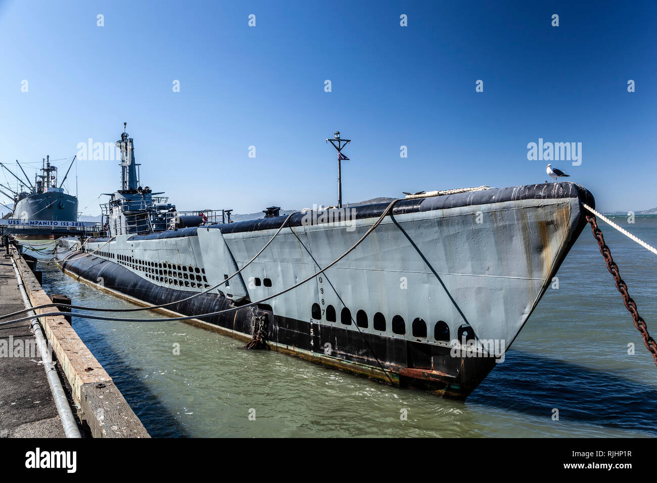 USS Pampanito, Weltkrieg-II-U-Boot, San Francisco, Kalifornien, USA Stockfoto