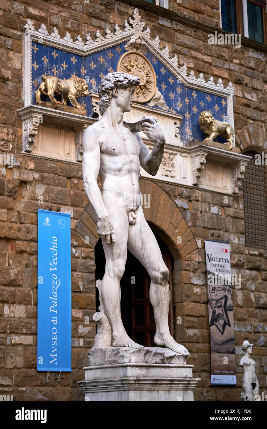 Piazza Della Signoria, Florenz, Italien, Europa Stockfoto