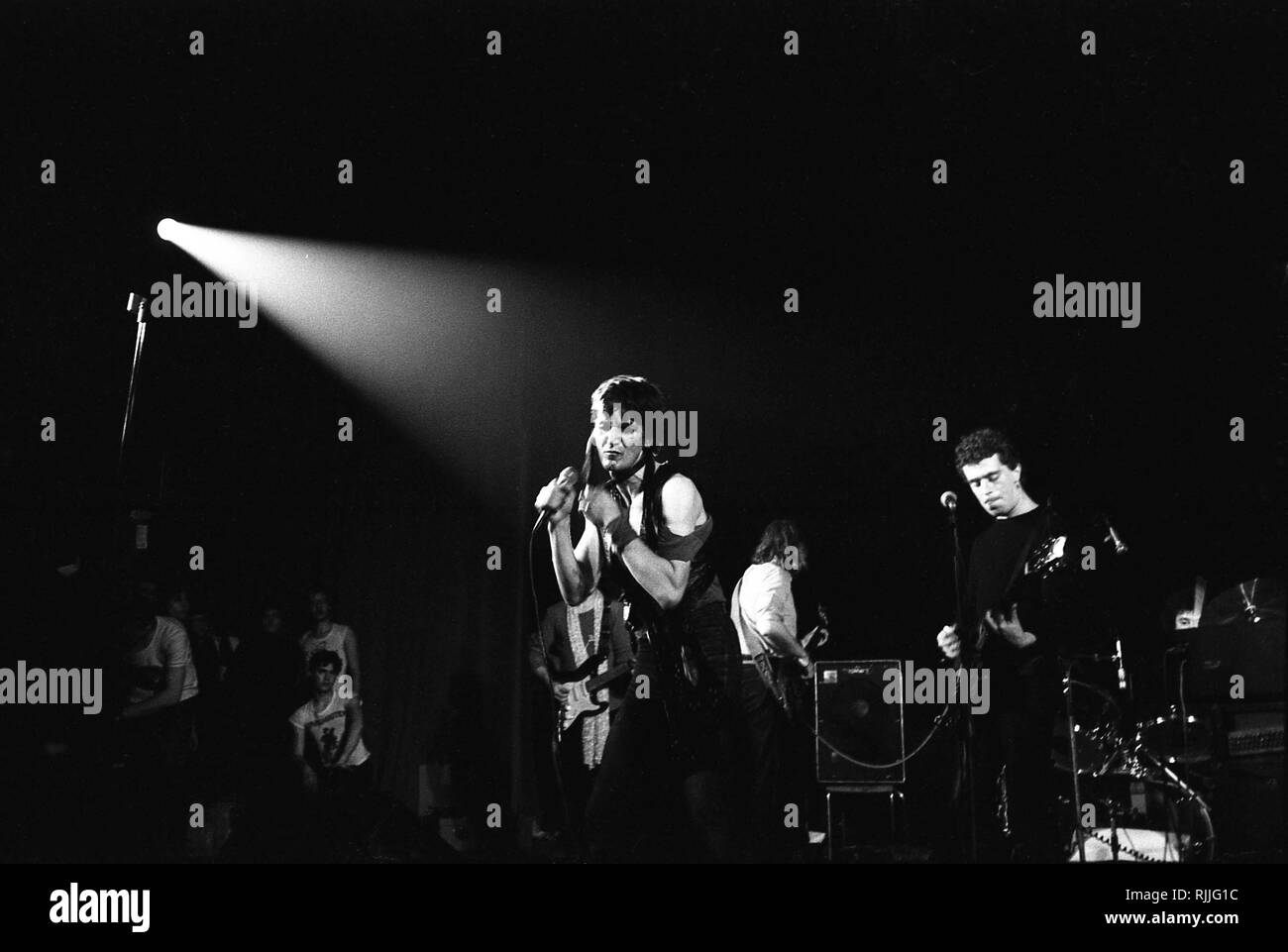 Jacques Higelin in Konzert in Lyon, 1977 Stockfoto
