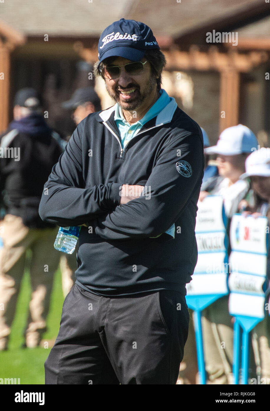 Monterey, USA. 06 Feb, 2019. PEBBLE BEACH, Kalifornien - Februar 06: Ray Romano wird während der 3M Celebrity Challenge bei AT&T Pebble Beach - morgens gesehen am Februar 06, 2019 in Pebble Beach, Kalifornien. Foto: Chris Tuite/imageSPACE Credit: Imagespace/Alamy leben Nachrichten Stockfoto