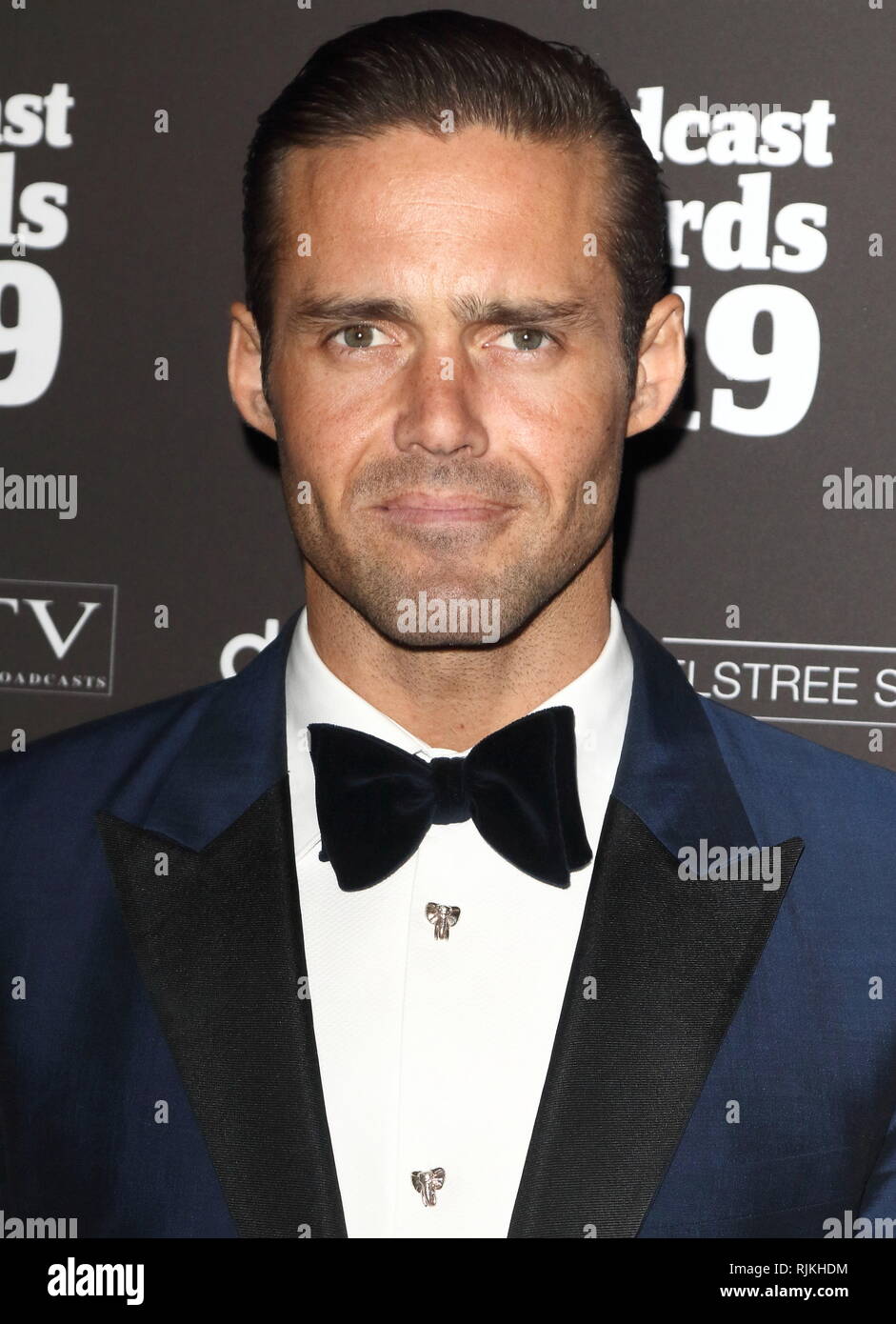 London, Großbritannien. 6 Feb, 2019. Spencer Matthews am Broadcast Awards 2019 im Grosvenor House, Park Lane, Mayfair gesehen. Credit: Keith Mayhew/SOPA Images/ZUMA Draht/Alamy leben Nachrichten Stockfoto