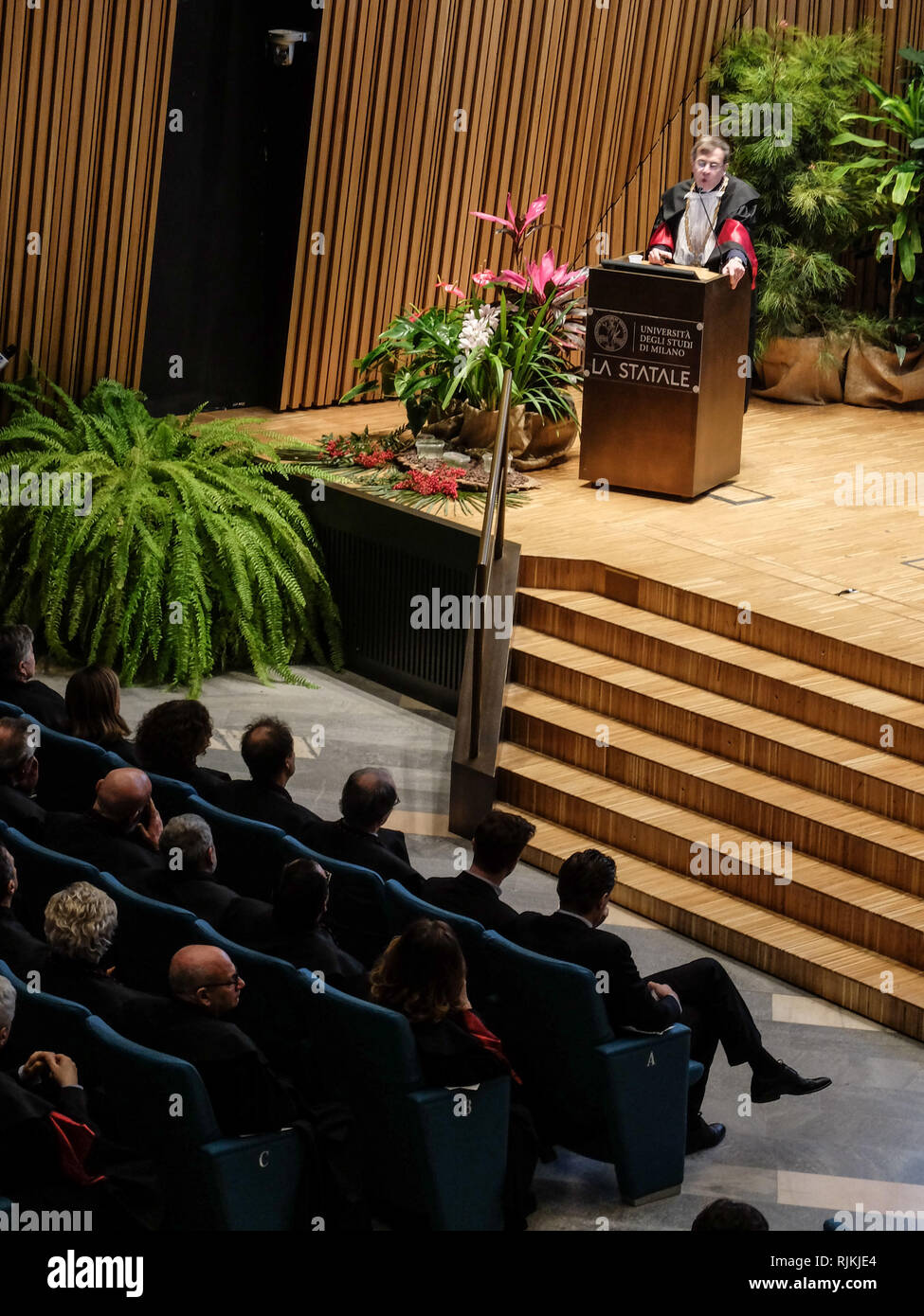 Foto LaPresse - Matteo Ecke 07/02/2019 Milano, Italia Cronaca Inaugurazione dell'anno accademico all'Universit&#xe0;Statale Stockfoto