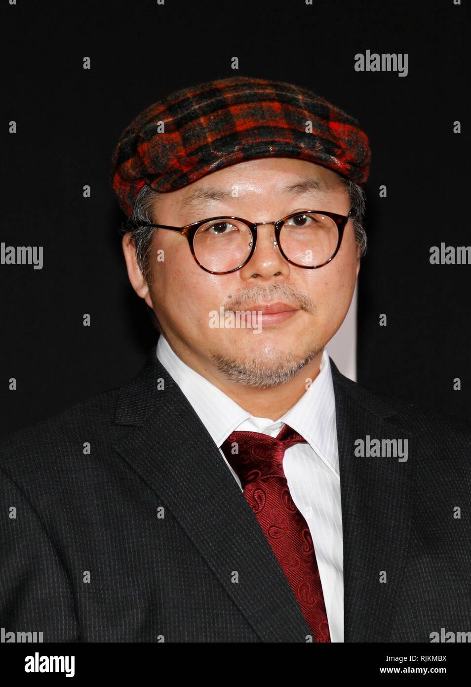 Los Angeles, CA, USA. 5. Februar, 2019. Yukito Kishiro in der Ankunftshalle für: Battle Angel Alita Premiere, Regency Dorf Theater - Westwood, Los Angeles, CA Februar 5, 2019. Credit: Elizabeth Goodenough/Everett Collection/Alamy leben Nachrichten Stockfoto