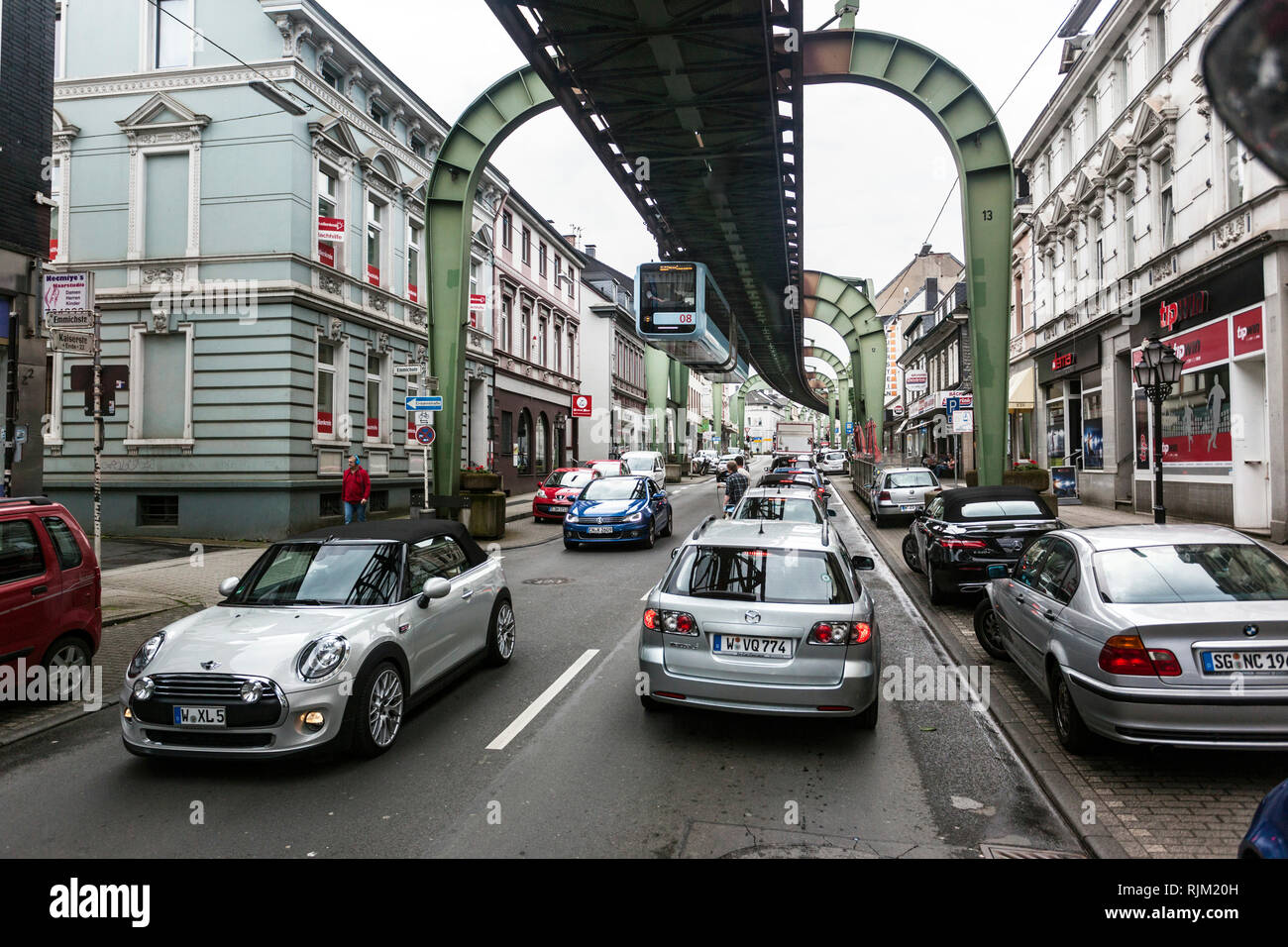 Wuppertaler Schwebebahn Stockfoto