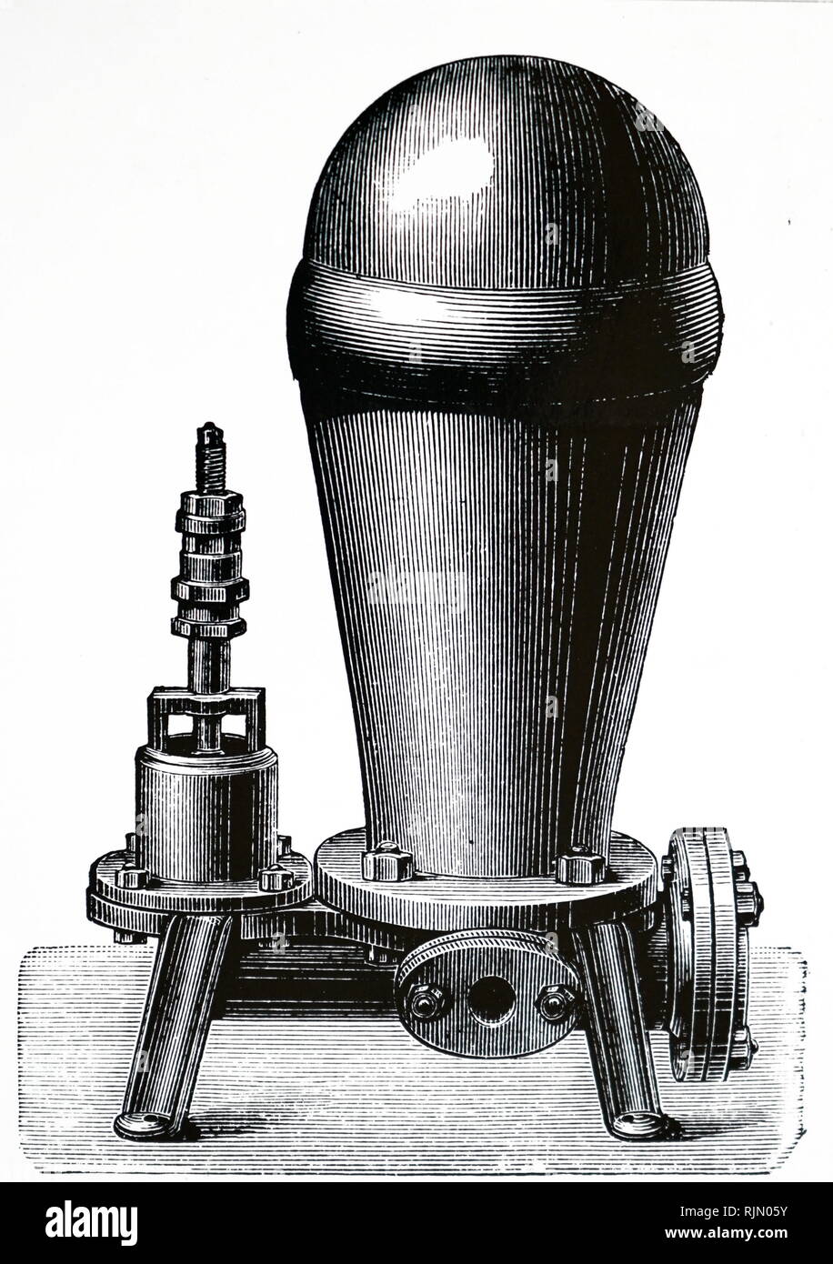 Abbildung: Hydraulischer Widder in Deutschland hergestellt. 1896 Stockfoto