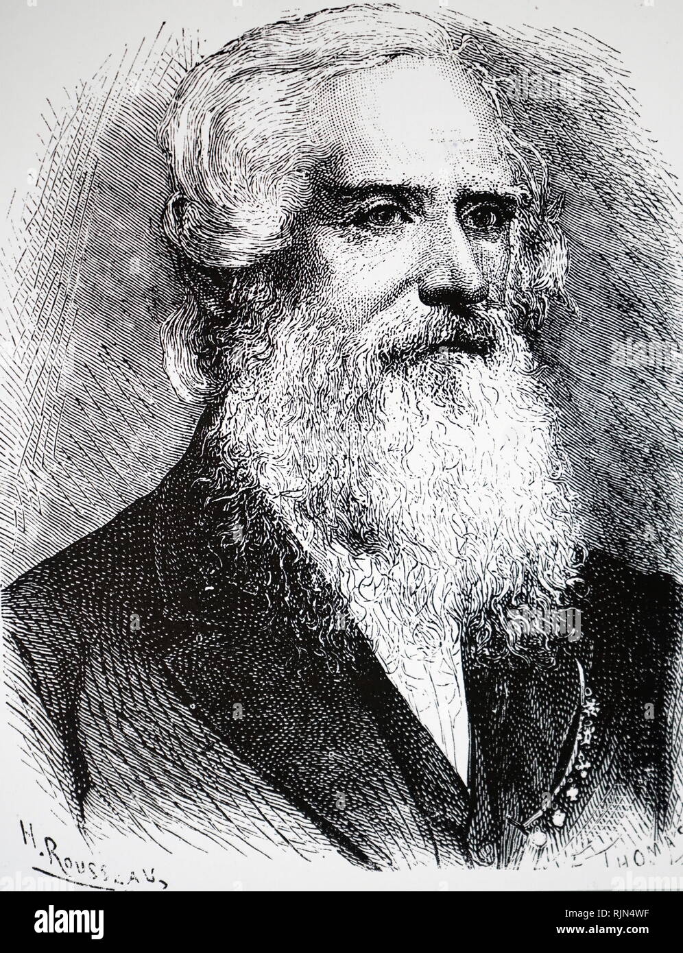 Abbildung: Samuel Finley Breese Morse (1791-1872), US-amerikanischer Maler und Erfinder. Nachdem er seinen Ruf als Porträtmaler, in seinen mittleren Jahren Morse dazu beigetragen, die Erfindung eines Single-wire telegraph System auf der Grundlage von europäischen Telegraphen etabliert. Er war ein mitentwickler der Morsecode und half, die kommerzielle Nutzung der Telegrafie zu entwickeln. Stockfoto Abbildung: Samuel Finley Breese Morse (1791-1872), US-amerikanischer Maler und Erfinder. Nachdem er seinen Ruf als Porträtmaler, in seinen mittleren Jahren Morse dazu beigetragen, die Erfindung eines Single-wire telegraph System auf der Grundlage von europäischen Telegraphen etabliert. Er war ein mitentwickler der Morsecode und half, die kommerzielle Nutzung der Telegrafie zu entwickeln. Stockfoto