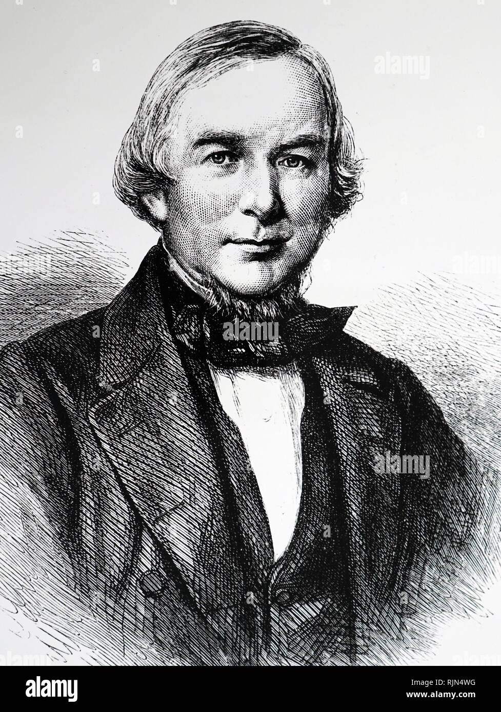 Abbildung: Johannes Winter Jones (1805 - 1881); englischer Bibliothekar. Er war Leitender Bibliothekar des British Museum zwischen 1866 - 73. Er war der erste Präsident der Library Association in Großbritannien Stockfoto