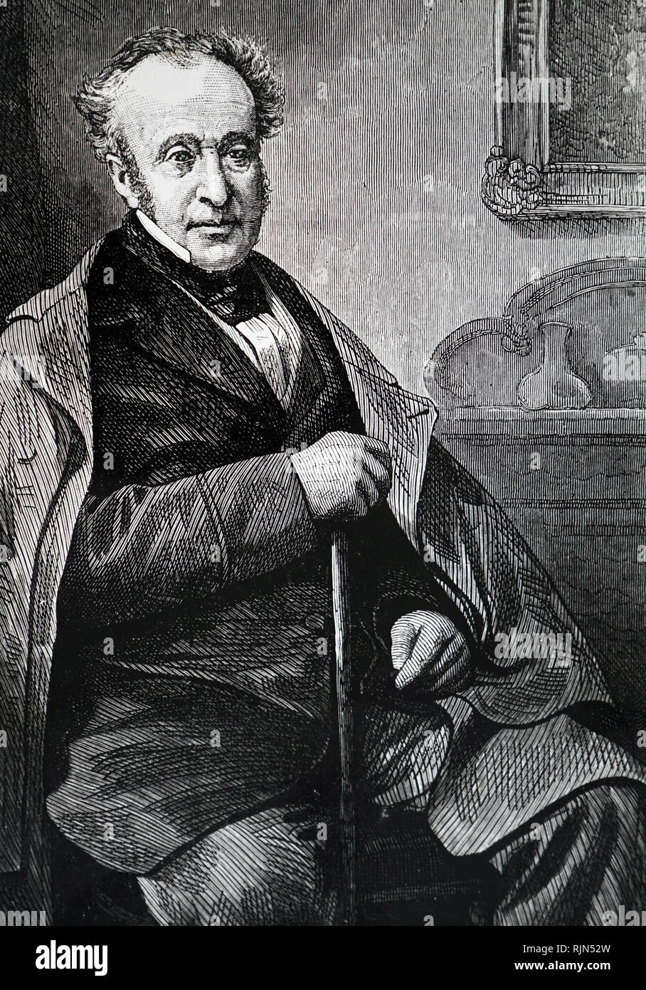 Roderick Impey Murchison (1792-1871), britischer Geologe, die zuerst beschrieben und untersucht die Silurische System. Stockfoto