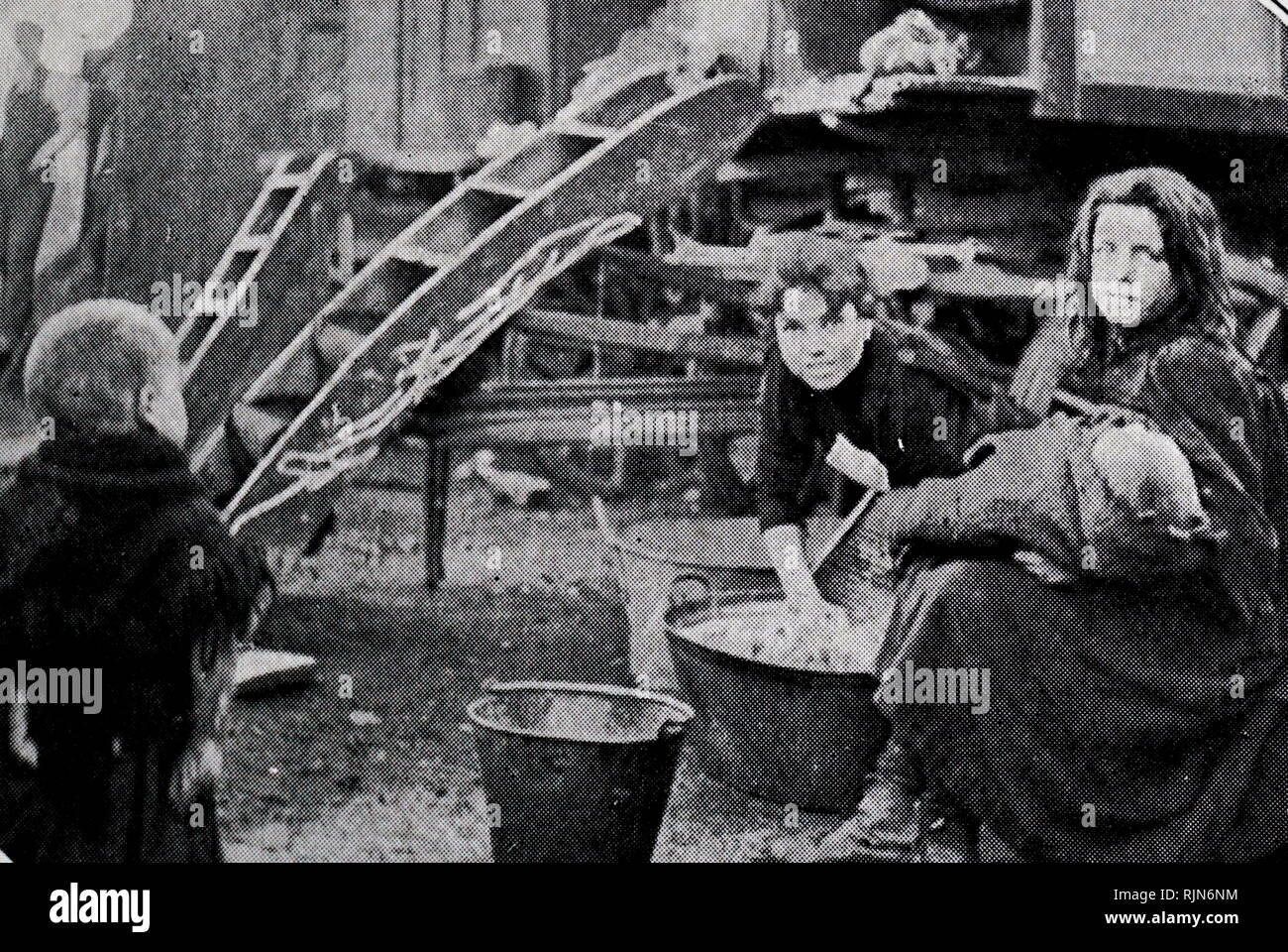 Gypsy Encampment in Battersea, London 1905 Stockfoto