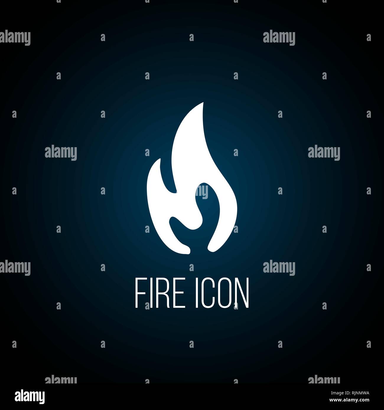 Feuer Flamme logo Symbol. Einfache flache Symbol Stock Vektor
