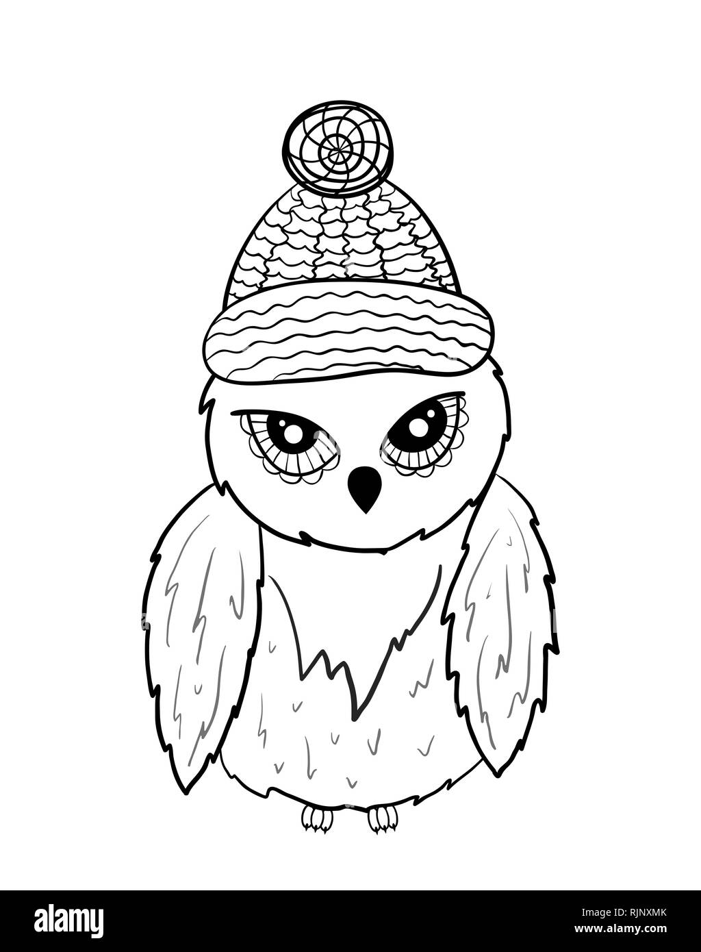 Owl-Vektor Stock Vektor