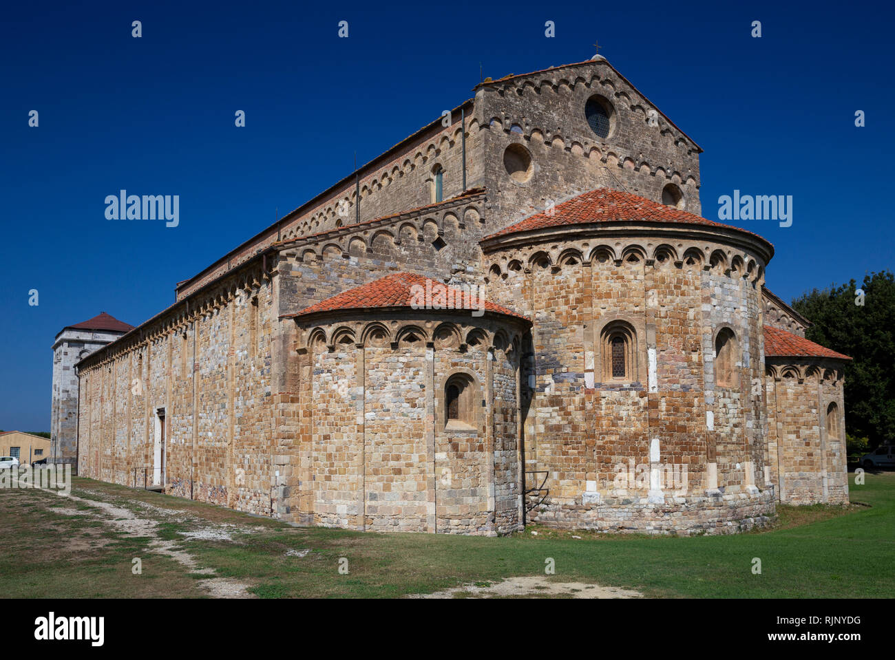 Basilika San Piero a Grado, Pisa, Toskana, Italien Stockfoto