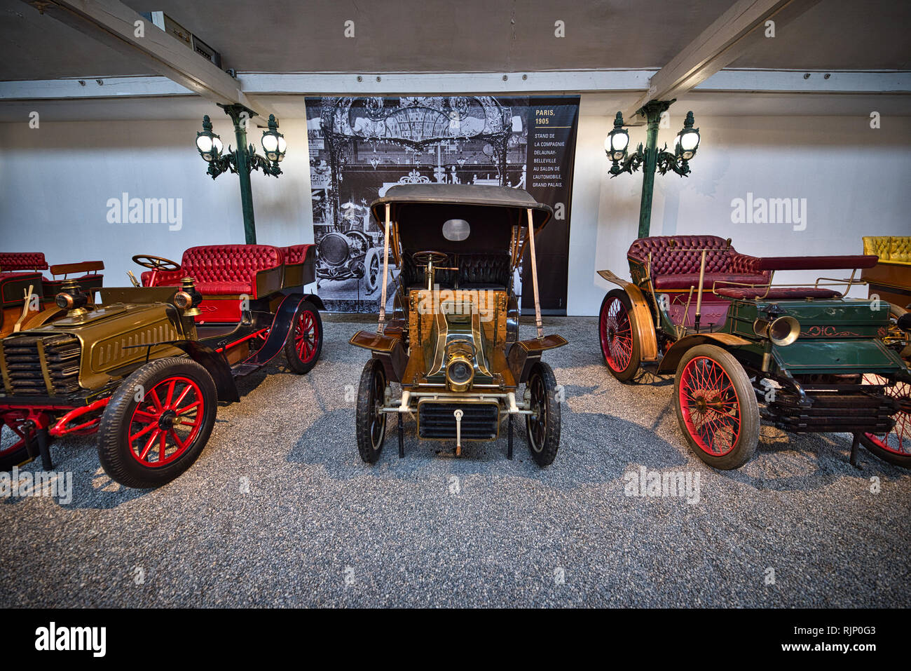 Oldtimer Autos Automobilmuseum Mulhouse Frankreich Stockfoto