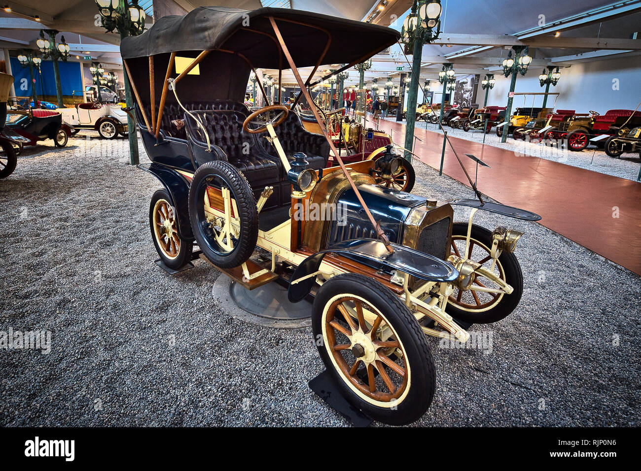 Oldtimer Autos Automobilmuseum Mulhouse Frankreich Stockfoto