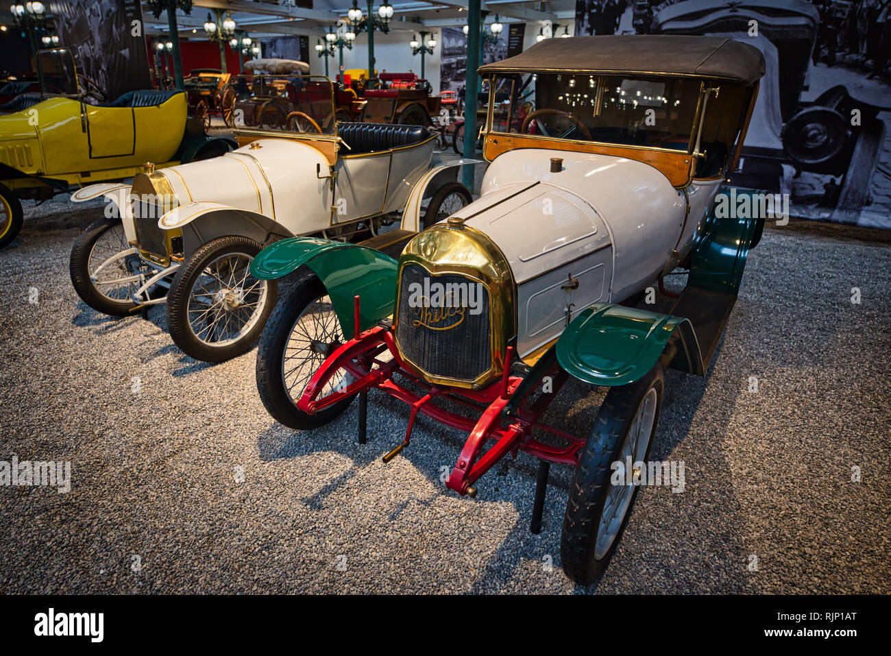 Oldtimer Autos Automobilmuseum Mulhouse Frankreich Stockfoto