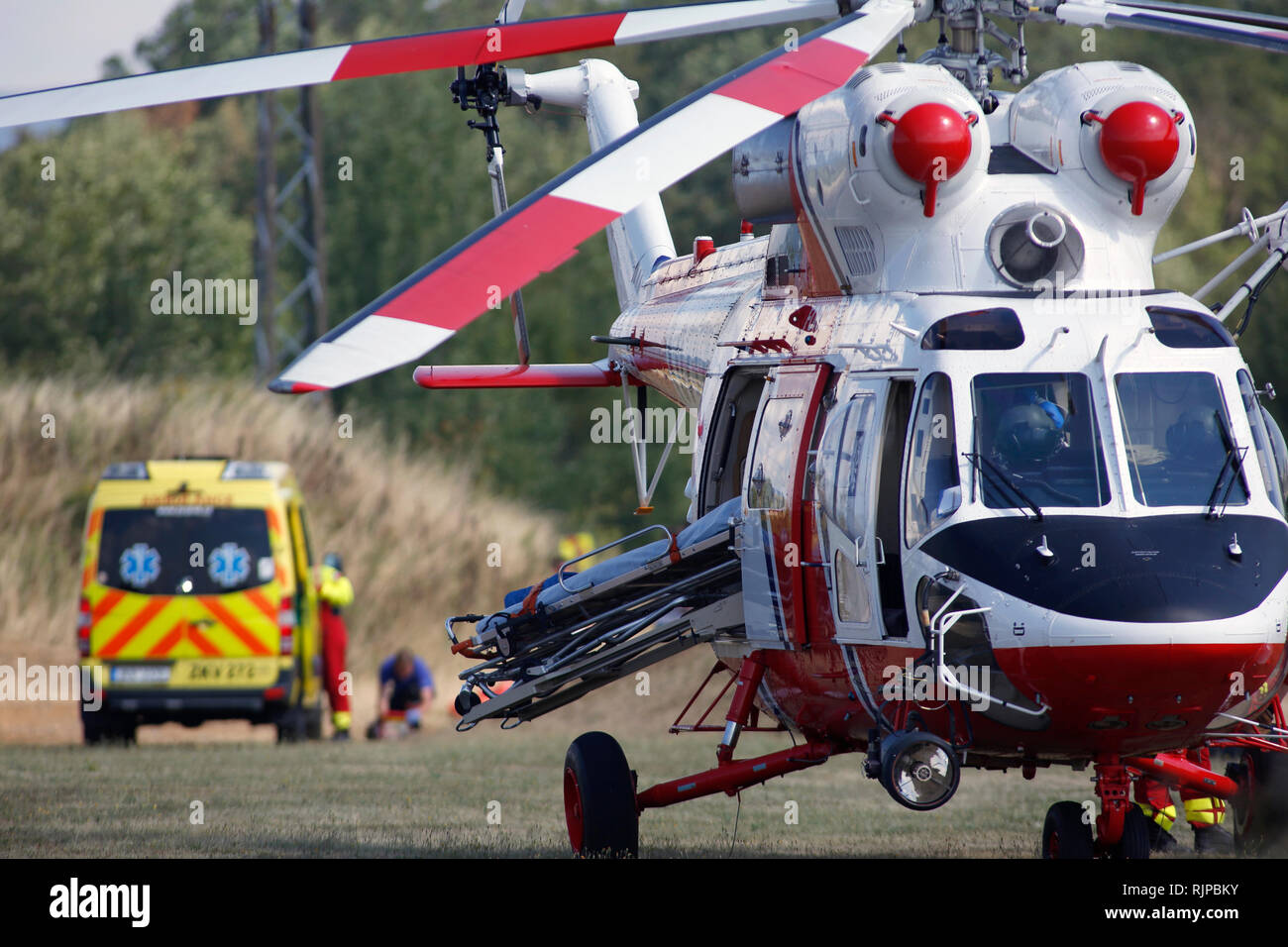 Rettungsflugwacht Stockfoto