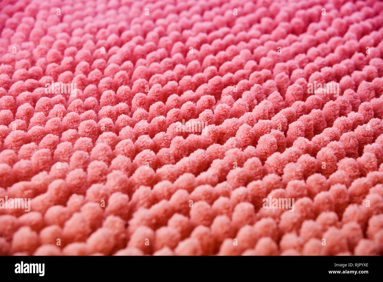 Coral Gestrick Hintergrund Textur, Mat. Coral Leinwand, Textur von sackleinen. Stockfoto