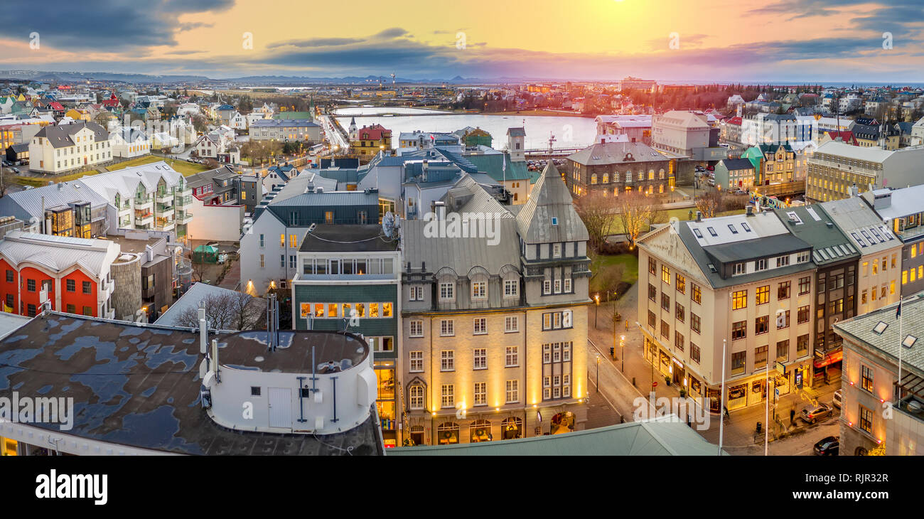 Nachbarschaft Reykjavik, Reykjavik, Island Stockfoto