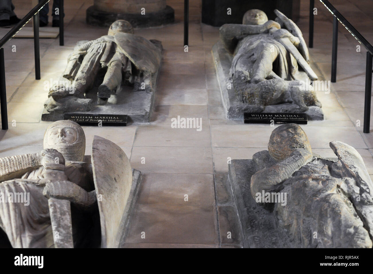 Gilbert Marschall, 4. Earl of Pembroke, Bildnis, unbekannten Ritter Bildnis, und William Marshal, 1st Earl of Pembroke Bildnis und William Marshal, 2. Earl o Stockfoto