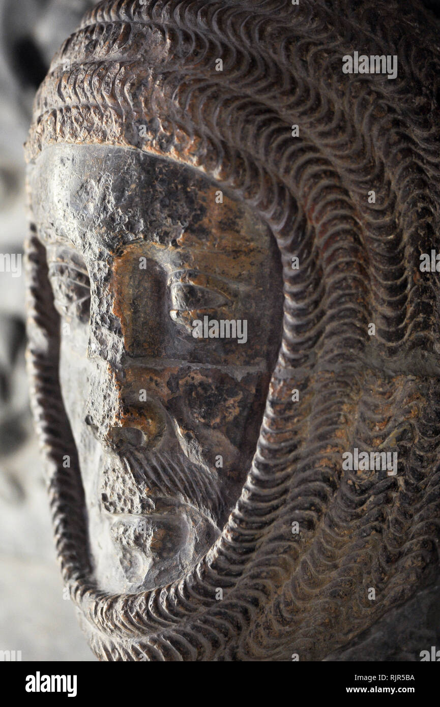 William Marshal, 1st Earl of Pembroke Bildnis im romanischen Tempel Kirche Erbaut 1185 durch Ritter Templer von Dan Brown's 2003 meistverkauften Roman Stockfoto