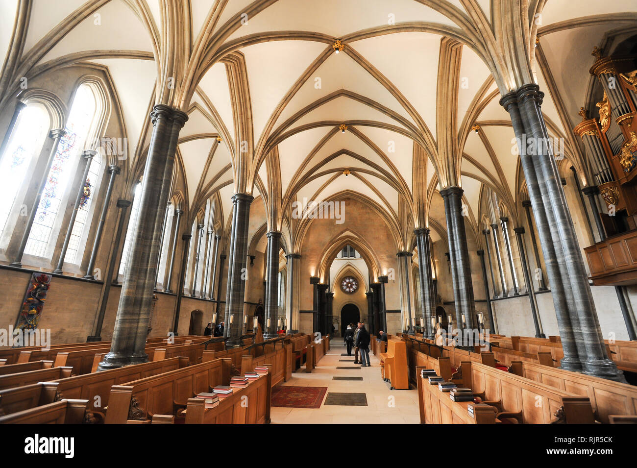 Romanischen Tempel Kirche Erbaut 1185 durch Ritter Templer von Dan Brown's 2003 meistverkauften Roman The Da Vinci Code und den Film mit Tom Hanks. Stockfoto