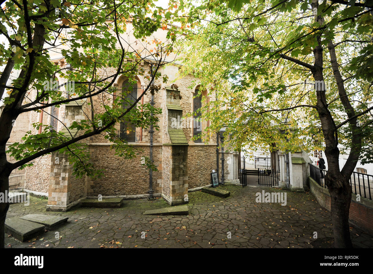 Gotische Kirche mit romanischen Tempel Ritter Templer von Dan Brown's 2003 best-selling Roman The Da Vinci Code und den Film mit Tom Hanks. Stockfoto
